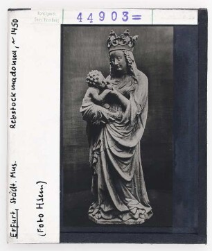 Erfurt, Städt. Museum: Rebstockmadonna