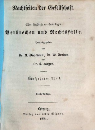 Nachtseiten der Gesellschaft : eine Gallerie merkwürdiger Verbrechen und Rechtsfälle, 15