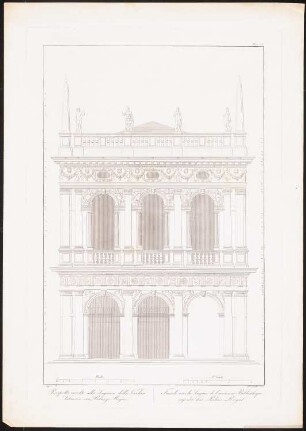 Libreria (Bibliothek), Venedig: Ansicht der zur Lagune gelegenen Fassade