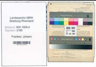 Entnazifizierung Johann Franken , geb. 20.07.1902 (Sachbearbeiter)