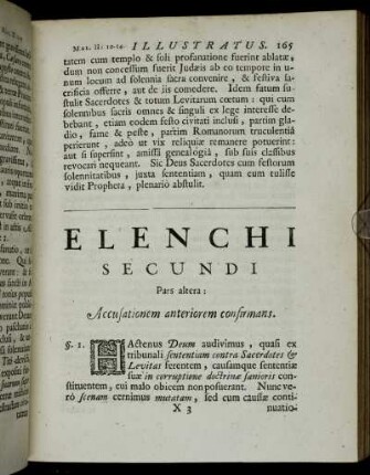 Elenchi Secundi Pars altera: Accusationem anteriorem confirmans.