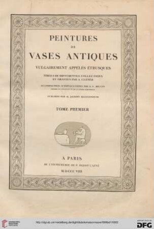 Band 1: Peintures de vases antiques, vulgairement appelés étrusques