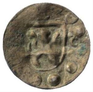 Fundmünze, Pfennig (Schüsselpfennig), 16.-17. Jh.