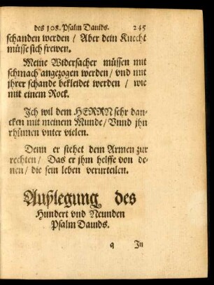 Außlegung des Hundert und Neunden Psalm Davids.