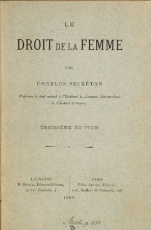 Le droit de la femme
