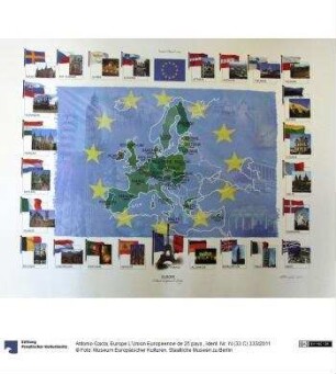 Europe L'Union Europeenne de 25 pays.