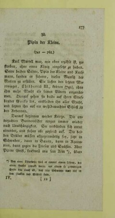 38. Pipin der Kleine. (741-768)
