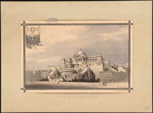 Victor-Emanuel II-Denkmal, Rom: Perspektivische Ansicht