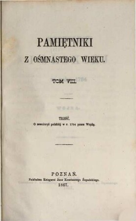 O rewolucyi polskiéj w roku 1794