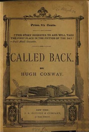 Called back : By Hugh Conway