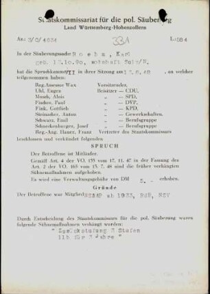 Roehm, Karl