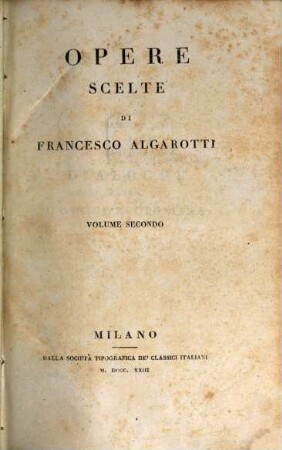 Opere scelte, 2