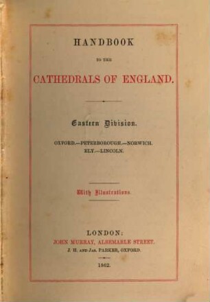 Handbook to the cathedrals of England : Southern division. 3
