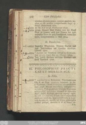 IX. Philosophiae Practicae Et Moralis Scr.