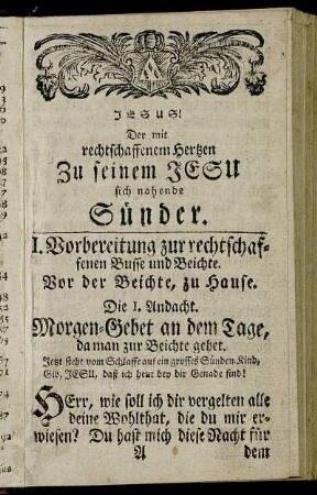 [Von der Buße und Beichte]