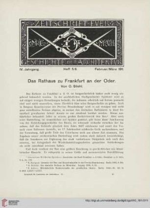 Heft 5/6 [Februar/März 1911]