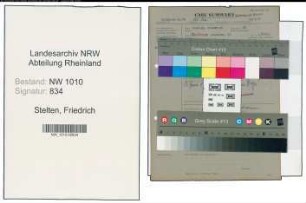 Entnazifizierung Friedrich Stelten , geb. (Militaerregierung)