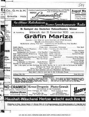 Gräfin Mariza