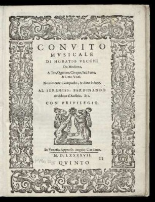 Convito musicale. Quinto