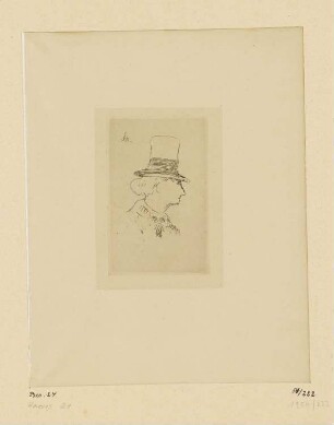 Bildnis Charles Baudelaire, aus: Théodore Duret: "Edouard Manet", Berlin 1910
