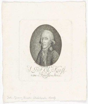 Bildnis des Johann Georg Friedrich Christoph Kress von Kressenstein