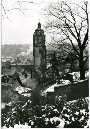 Meißen. Frauenkirche im Schnee