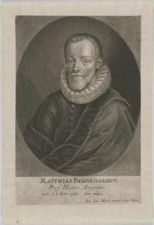 Bildnis des Matthias Berneggervs