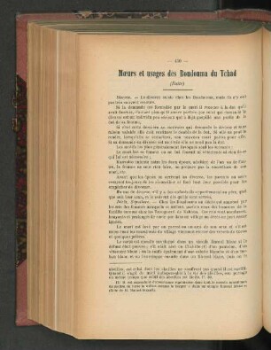 Moeurs et usages des Boudouma du Tchad. (Suite).