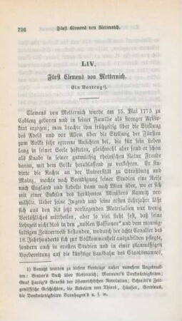726-750 Fürst Clemens von Metternich : ein Vortrag