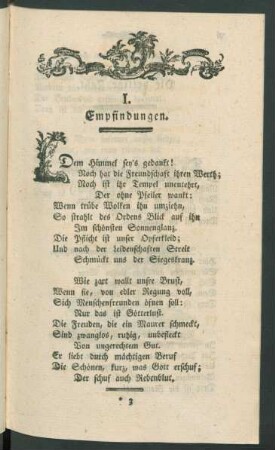 I. Empfindungen.
