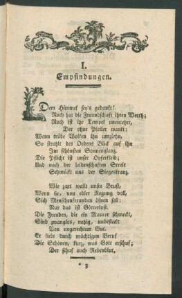 I. Empfindungen.