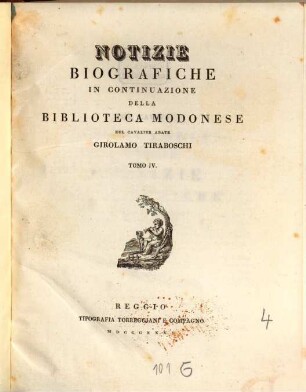 Notizie biografiche e letterarie : in continuazione della Biblioteca Modonese del cavalier abate Girolamo Tiraboschi, 4. [Del cavaliere Luigi Lamberti Reggiano]