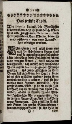 Das sechste Capitl. - Das zehende Capitl.