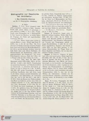 Bibliographie zur Geschichte der Architektur