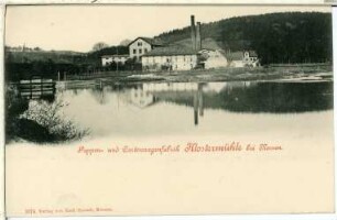 Nossen. Pappen-und Cartonagenfabrik Klostermühle