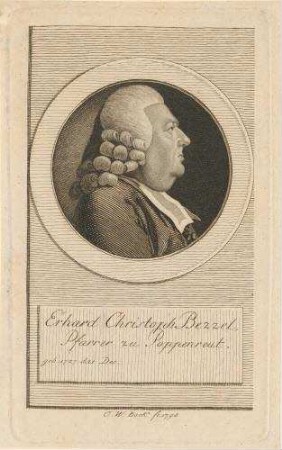 Erhard Christoph Bezzel;. geb. 21.12.1727