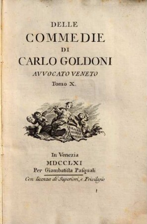 Le commedie di Carlo Goldoni. 10