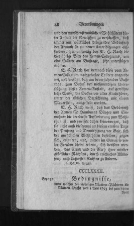 CCCLXXXII. Bedingnisse, unter welchen den bisherigen Matten-Pächtern die Matten-Pacht vom 1. Mai 1793 bis zum letzten April 1797 prolongiert wird.