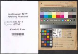 Entnazifizierung Peter Kreisfeld , geb. 15.10.1902 (Schlosser)