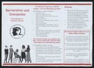 Barrierefrei und Grenzenlos - Informationen in einfacher Sprache
