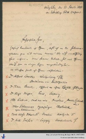 Nachlass L. Schemann (NL 12/1907) : Brief von Rudolf Goetze an Ludwig Schemann