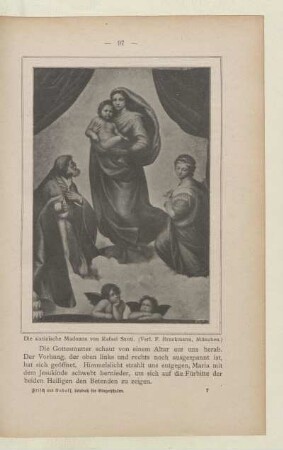 Die sixtinische Madonna von Rafael Santi