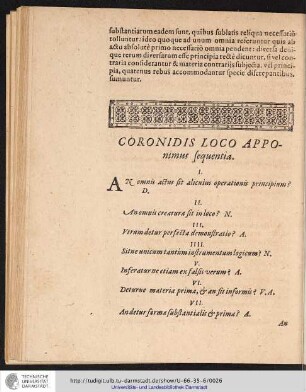 Coronidis loco apponimus sequentia.