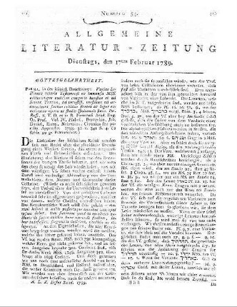 DeRossi, G. B.: Variae lectiones Veteris Testamenti. Ex immensa Mss. editorumque codicum congerie haustae et ad Samar. Vol. 4. Psalmi, Proverbia, Job, Daniel, Ezras, Nehemias, Chronica seu poralip. Appendix. Textum, ad vetustiss. versiones, ad accuratiores sacrae criticae fontes ac leges examinatae. Parma: Reg. Typograph. 1788