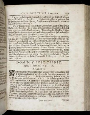 Domin. V. Post Trinit. - Domin. VII. Post Trinit.