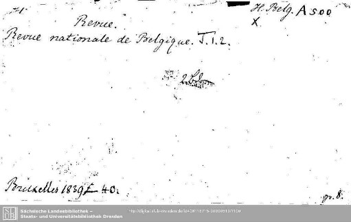 Historia Belgica A 0500