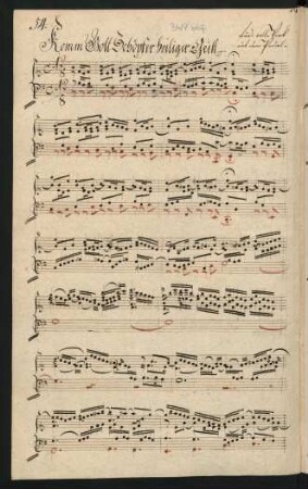 Komm Gott Schöpfer Heiliger Geist; org; C-Dur; BWV 667