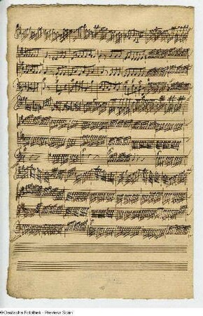 Seite 10 der Partitur: Fortsetzung Sonate