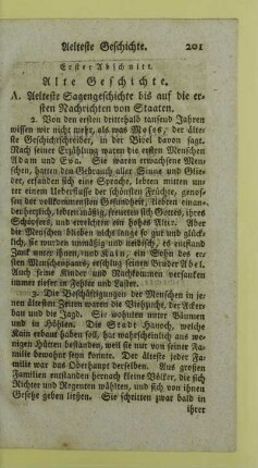 Erster Abschnitt. Alte Geschichte