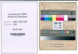 Entnazifizierung Karl Kruft , geb. 04.10.1885 (Uhrmacher)